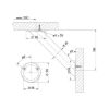 45&deg; bar console - BARCNSL-KCH-ST-(CR)-MATT-45D-D45X180