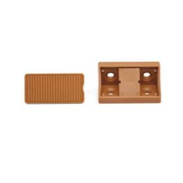 Corner joint with cover - CRNCON-FRNCNST-PLA-TAP-LIGHTBROWN