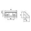 Corner joint with cover - CRNCON-FRNCNST-PLA-TAP-LIGHTBROWN