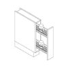 Full shelf pull-out 90&deg; VS SUB Slim - PULOUT-FE-FLRCRBRD-(CR)-SUB-SL-PLATE-150