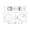 Work-top and solid wood connector - WRKTPCON-6X150MM