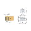 Shelf support - SHLFSPRT-NYLON-ATTACH-FB-SIMPLE-18MM