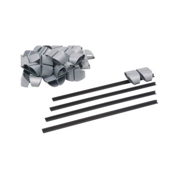 Horizontal cable guide - AY-CABLEGUIDANCE-WRITDSK-HORZ-ALU-4X400