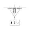 Horizontal cable guide - AY-CABLEGUIDANCE-WRITDSK-HORZ-ALU-4X400