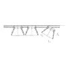 Horizontal cable guide - AY-CABLEGUIDANCE-WRITDSK-HORZ-ALU-4X400