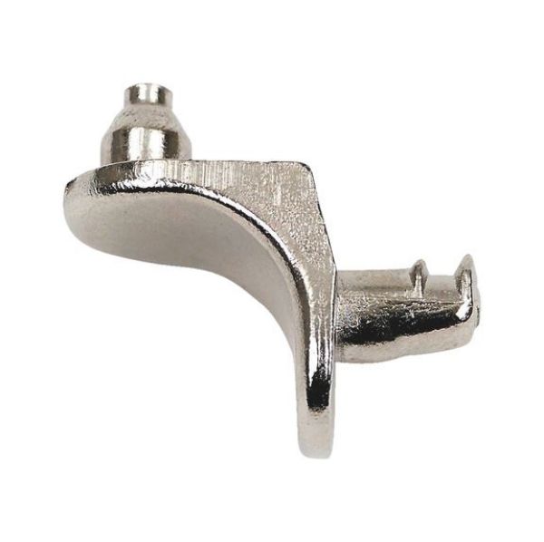 Shelf support with guide pin - SHLFSPRT-INSERT-(PLT-PLG)-ZD-(NI)-PLUGD5