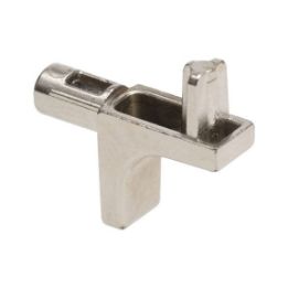 Designer shelf support with guide pin - SHLFSPRT-INSERT-DESIGN-PL-ZD-(NI)-PLUGD5