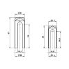 Cover cap For 3D hinges - CAP-ALU-(A2/MATT-OPTIC)-D16MM