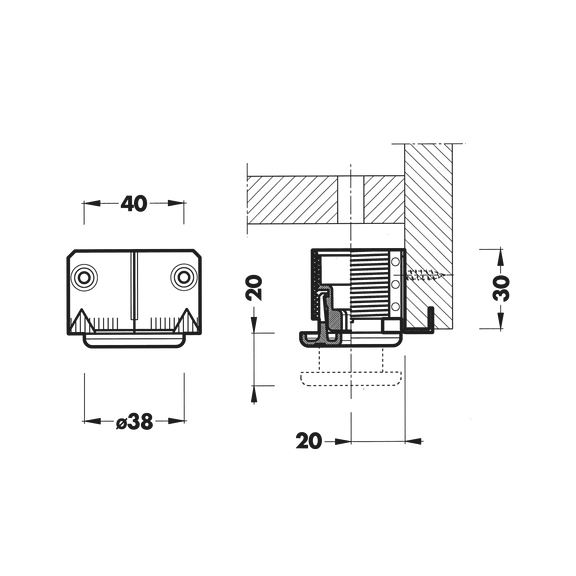 WÜRTH Malta Online Shop-Base height adjuster Type F