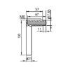 Door handle A 305 - DH-A2-A305-GE-ROS-CK-L/R-MATT