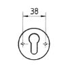Rosette pair, rounded - DH-ZD-KEYROS-ROUND-CK-(NI)-MATT