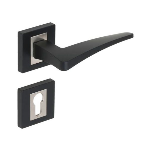 Door handle ZD 44 - DH-ZD-44-ROS-CK-(NI)-MATT-BLACK