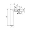 Door handle ZD 44 - DH-ZD-44-ROS-CK-(NI)-MATT-BLACK