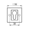 Door handle ZD 44 - DH-ZD-44-ROS-CK-(NI)-MATT-BLACK
