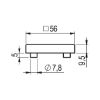 Door handle ZD 44 - DH-ZD-44-ROS-CK-(NI)-MATT-BLACK