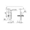 Stainless steel security rosette - SDF-A2-ROS-CC-14-MATT