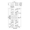 Door hinge VLB 60 3D - RECESHNGE-VLB60-3D-HINGE-(A2/MAT-OPTIC)