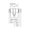 Profile cylinder S5 Eco - PRFLCYL-ECO-DB-5PIN-(NI)-30X30MM