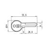 Blank key - AY-KEYBLANK-PRFLCYL-ECO
