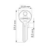 Blank key - AY-KEYBLANK-PRFLCYL-NP-BEARCYL