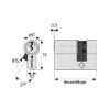 Profile half cylinder NP - PRFLCYL-NP-H-6PIN-ML-(NI)-60X10MM