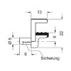 Variable glass shelf support - SHLFSPRT-INSERT-GLSFLR-FUSE-ZD-(NI)-6/10