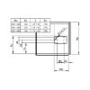 Flap holder MINI type DW - FLPHOLD-MINI-DOOR-DOWNWARD-FACING-S16
