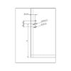 Flap holder MINI type DW - FLPHOLD-MINI-DOOR-DOWNWARD-FACING-S16