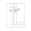 Flap holder MINI type DW - FLPHOLD-MINI-DOOR-DOWNWARD-FACING-S16