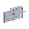 Flap holder MINI type DW - FLPHOLD-MINI-DOOR-DOWNWARD-FACING-S16