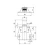 Single pressure magnet snap catch - CLSR-MAGN-PRESS-PLA-10KG-WHITE