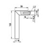 Door handle  A 205 - DH-A2-A205-CLICKFIX-ROS-WC-MATT