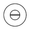 Door handle  A 205 - DH-A2-A205-CLICKFIX-ROS-WC-MATT