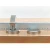 Interior door mortise lock WC, class 1 - MORTSLOK-CL1-WC-DIN/L-SILVER-GREY-20MM
