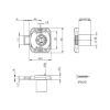 Screw-on lock MS 5000 - MS5000-SCREWONLOK-ZD-(NI)-D20-TS25