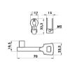 Keyhole insert For profile cylinder locks - AY-KEYHOLEINRTSET-DRLOK-PRFL44-ZD