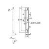 Angled locking plate - AY-ANGLLOKPLT-DRLOK-PLAINSERT-SILVER