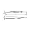 Precision gripping tweezers, straight, narrow - PULTWZR-PRECISIONGRIP-SR-120MM