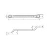 Double ring wrench, deep offset - DBRGSPN-METR-OFFSET-10X11