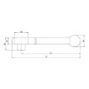 1/4 inch fully manual ratchet  - RTCH-FREWHL-1/4IN-SHORT