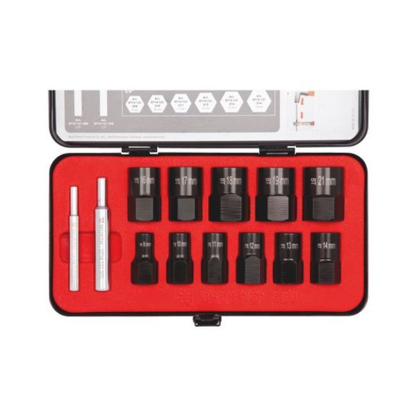 Picture for category 3/8 inch + 1/2 inch spiral socket set 13pieces