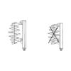 Clamping plate XI - AY-PRESSUREPLATE-SPGSTRUT-BMW/E39/E46