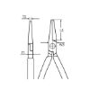 VDE snipe nose pliers DIN ISO 5745, IEC 60900 - FLRDPLRS-VDE-PHN-L160MM