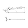 45&deg; corner pipe wrench - PIPGRP-KNEE-45DEGREES-(1 1/2IN)