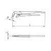 S-jaw corner pipe wrench - PIPGRP-KNEE-S-1 1/2IN