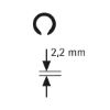 Tongs for shaft locking clips - CRCLIPPLRS-L200MM