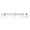 Pointed chisel In line with DIN 7256 - HNDCHIS-PT-L300MM