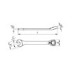 Ratchet combination wrench - RTCHCOMBIWRNCH-SWITCHABLE-SNAPRG-WS13MM