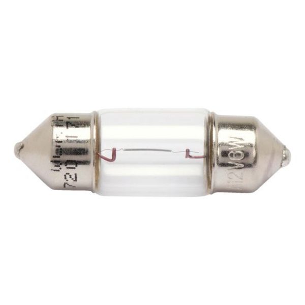 Festoon bulb - BULB-(SV8,5-8)-12V-6W-L31MM