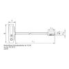 Socket wrench screwdriver with T-handle and magnet - SCRDRIV-HNDL-T-HEXHD-MAGN-8X350